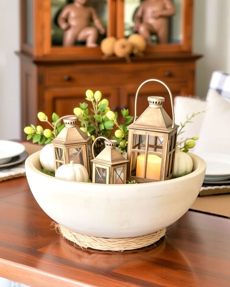 rustic lanterns and twine