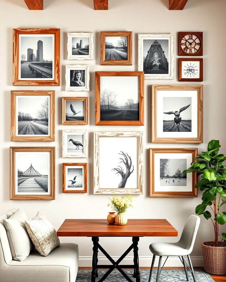 rustic wood frame gallery