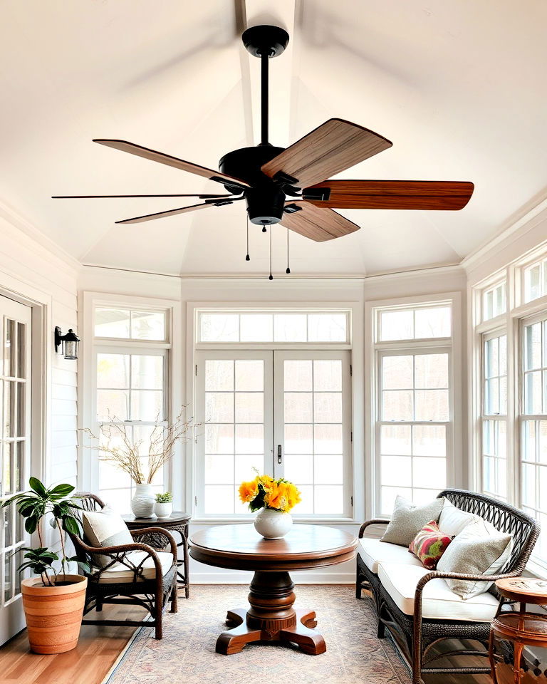 rustic wooden ceiling fans