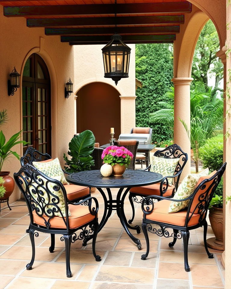 rustic wrought iron furniture