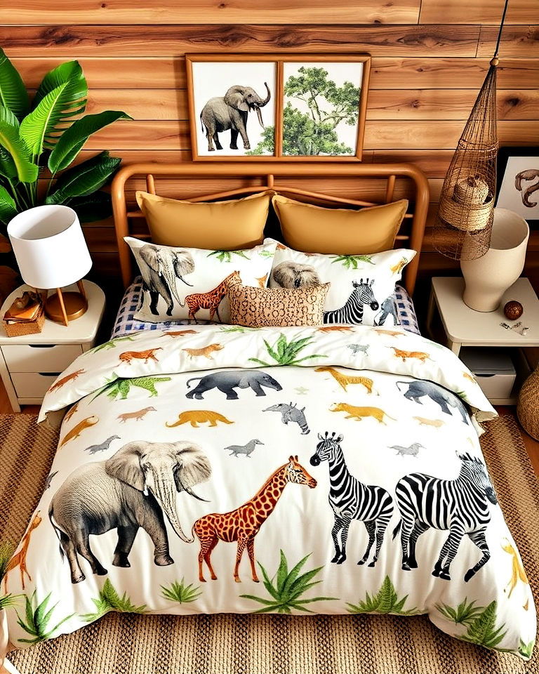 safari themed bedding