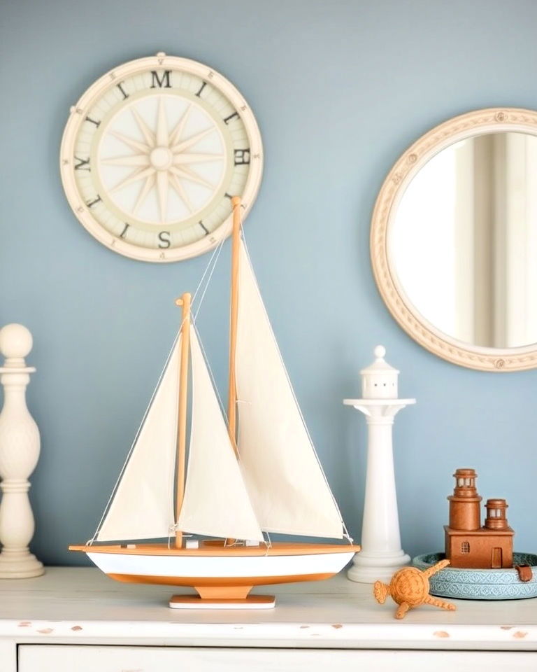 sailboat model decor