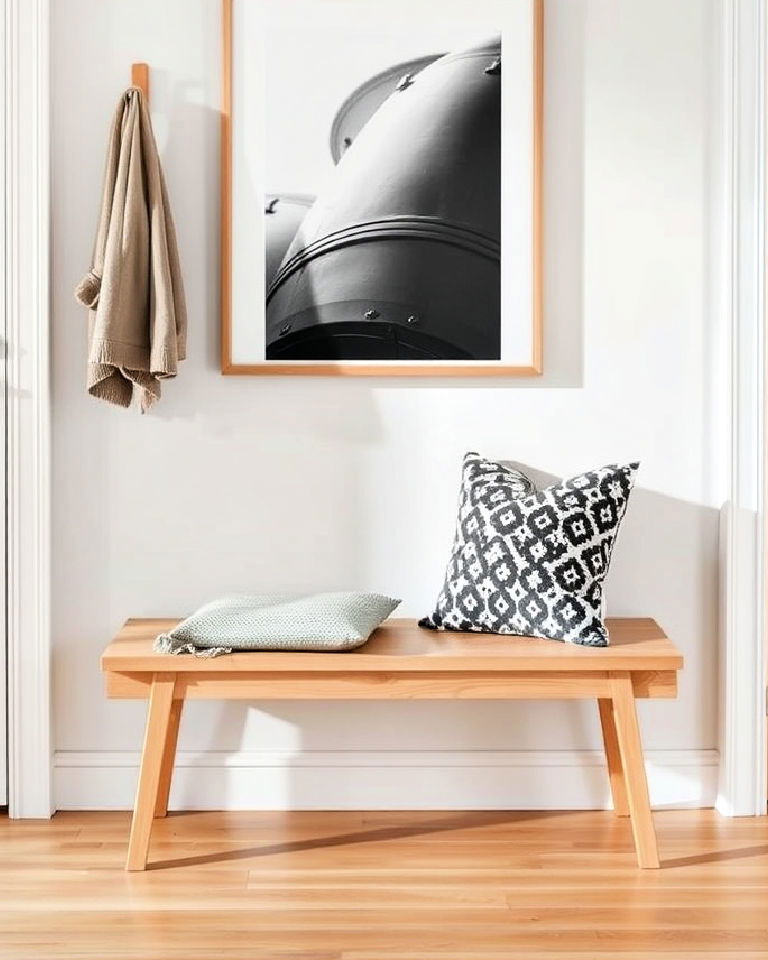 scandinavian bench for simple elegance