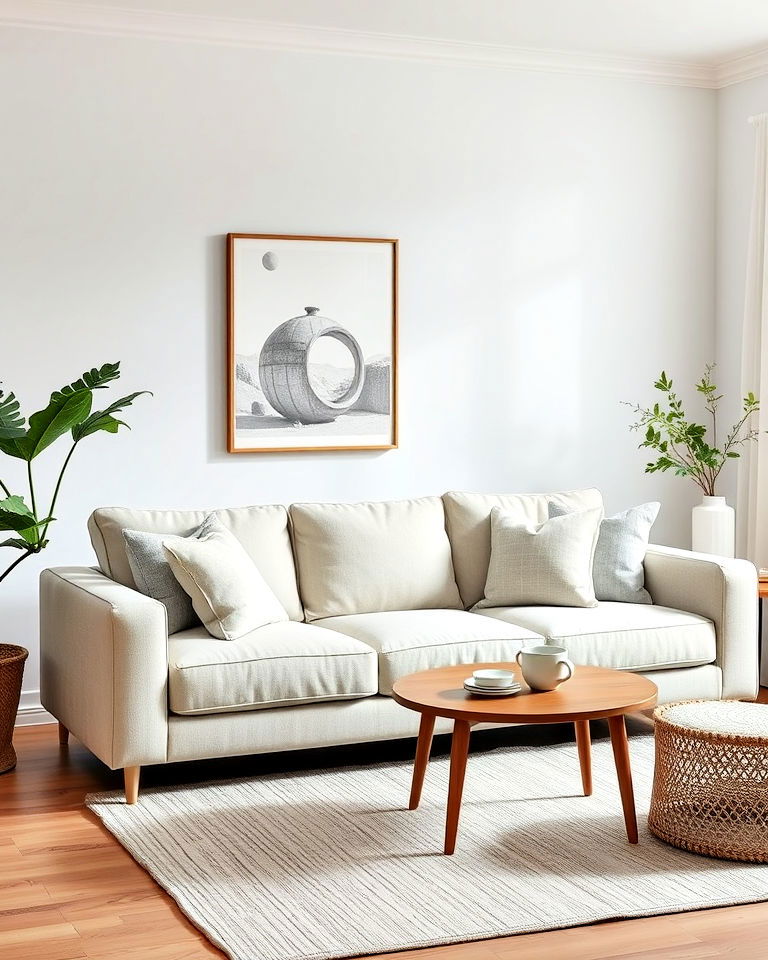 scandinavian inspired sofa