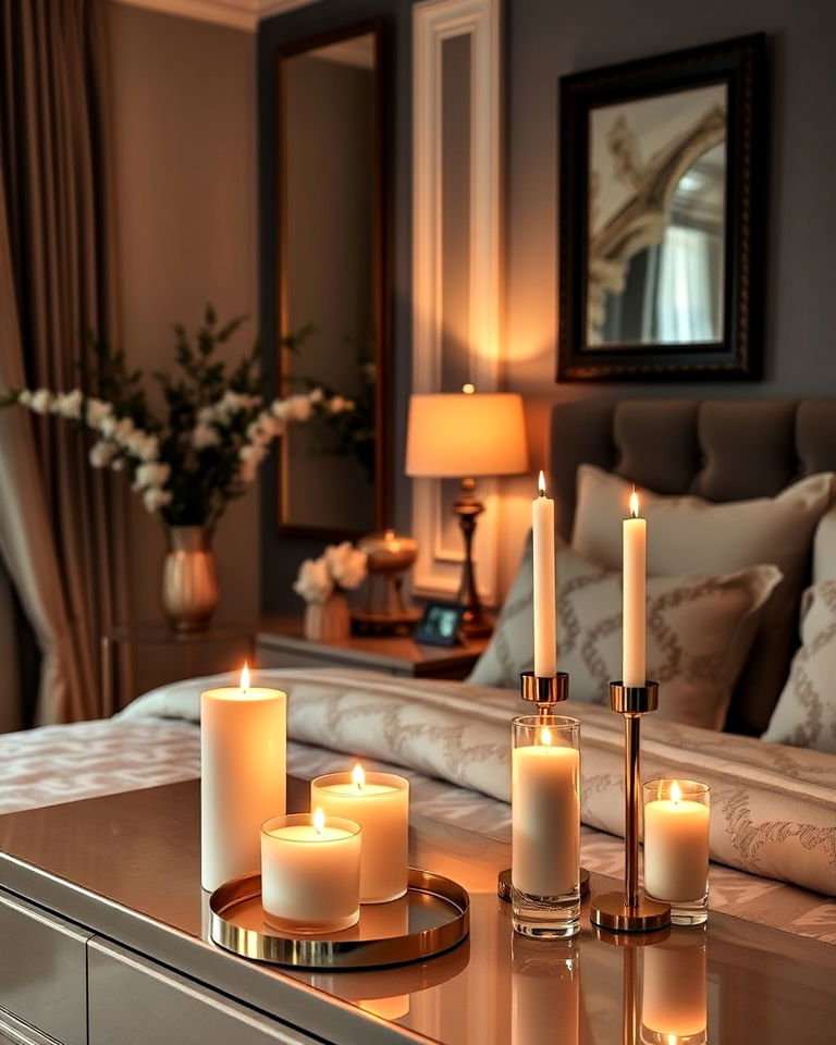 scented candles for a luxurious ambiance