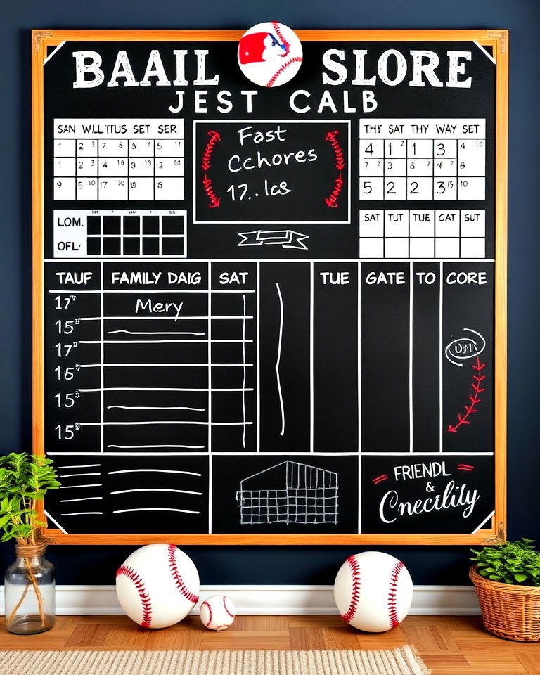 scoreboard style chalkboard