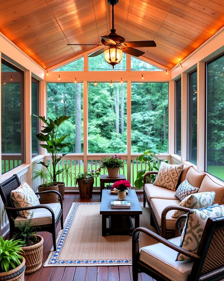 screened porch for outdoor enjoyment