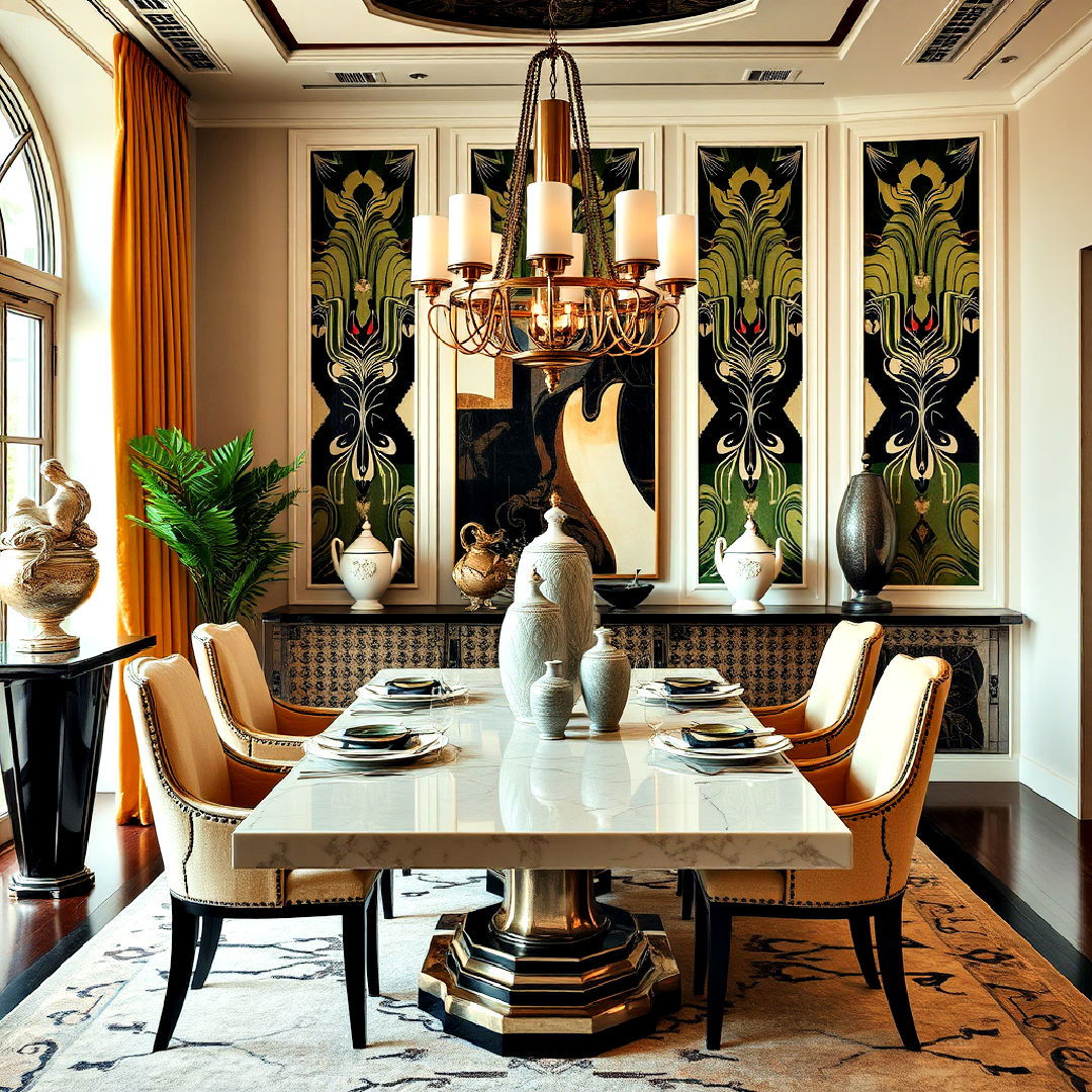 sculptural décor pieces for dining room