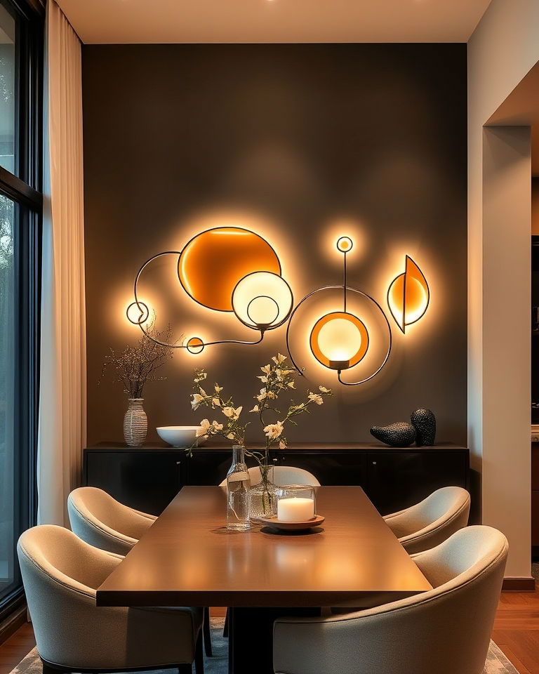 sculptural wall lighting for a statement piece