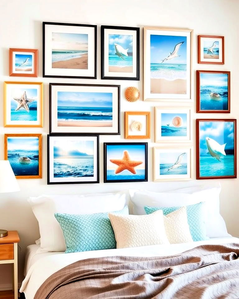 seaside gallery wall