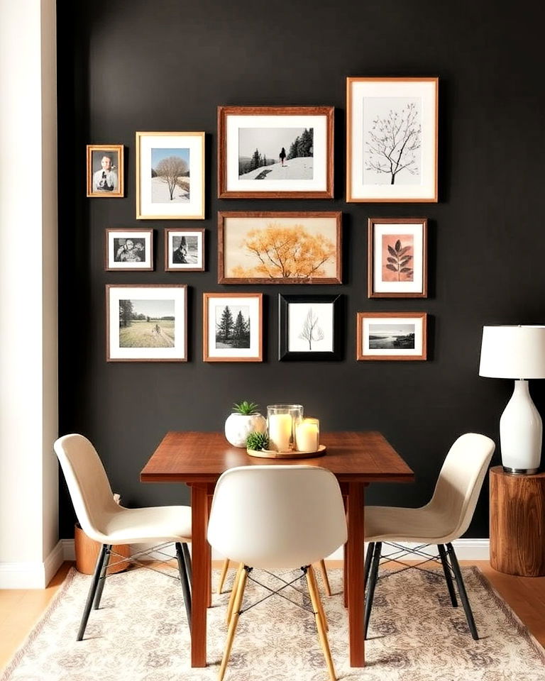 seasonal rotating gallery wall