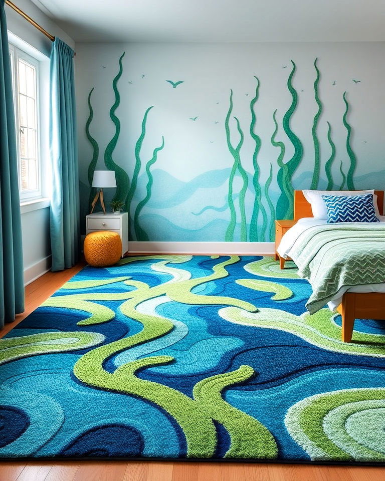 seaweed inspired rugs