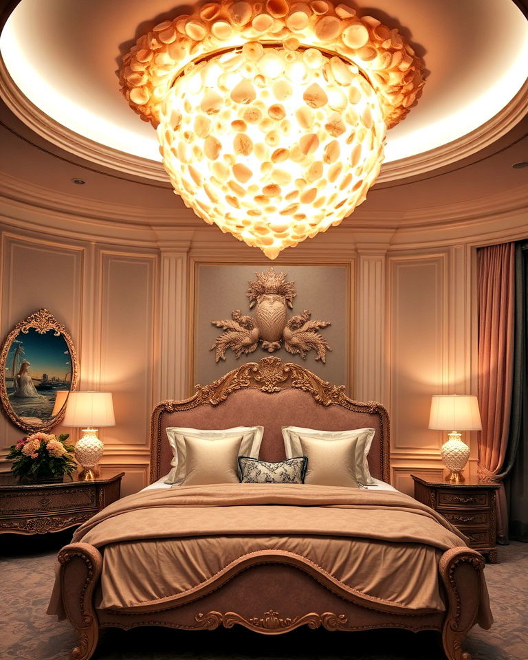 shell chandelier