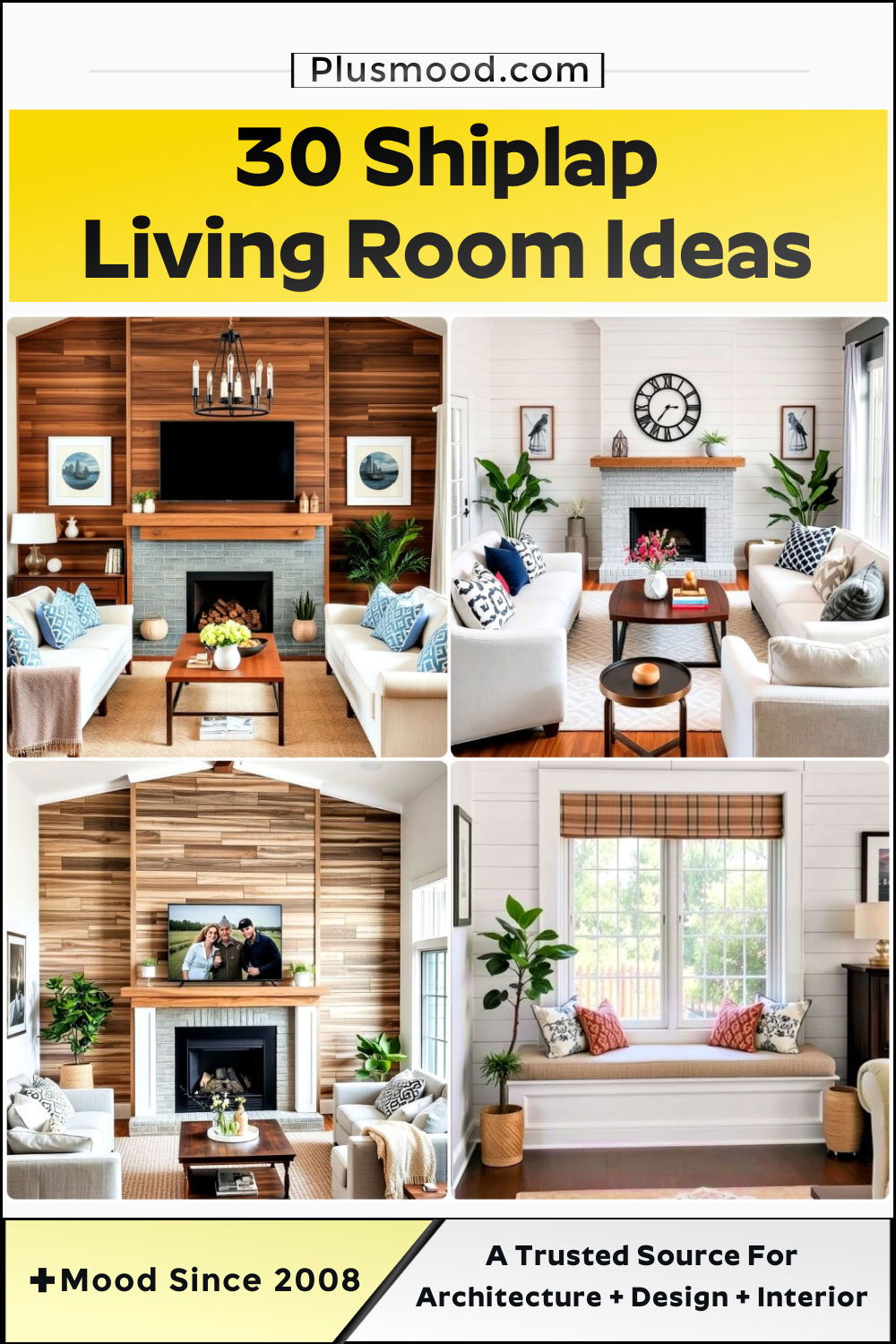 shiplap living room ideas and inspiration