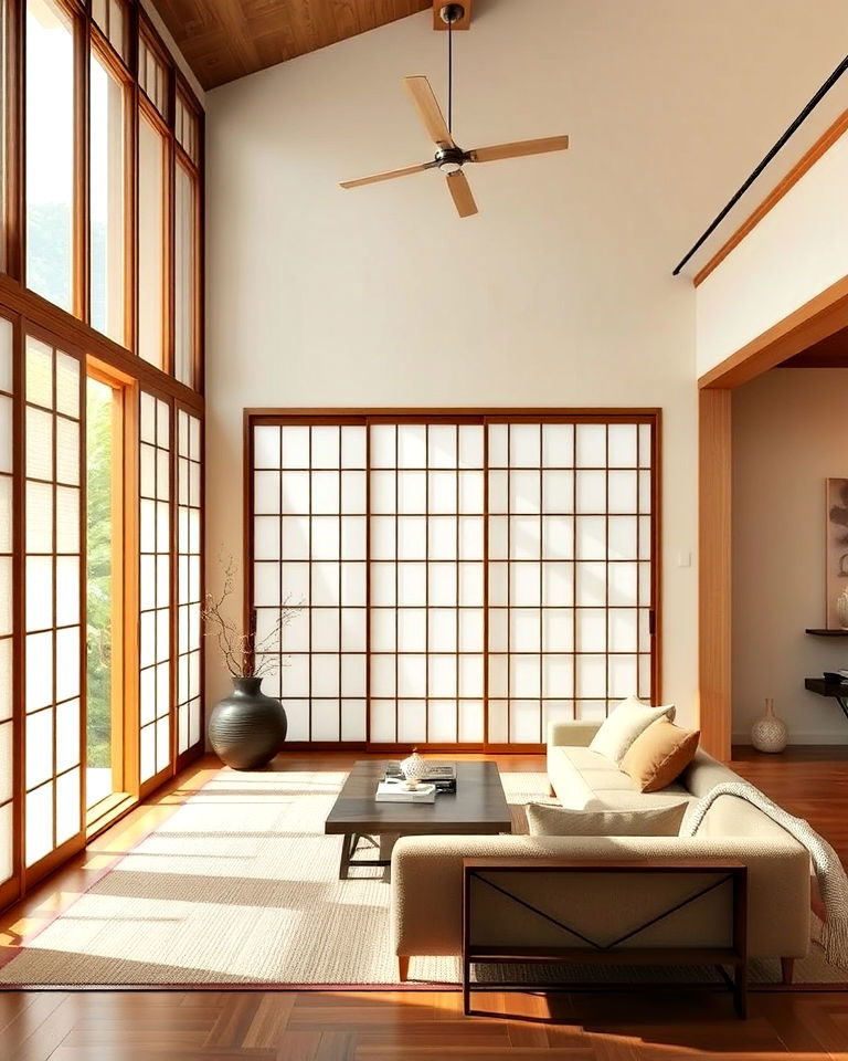 shoji screens for living room