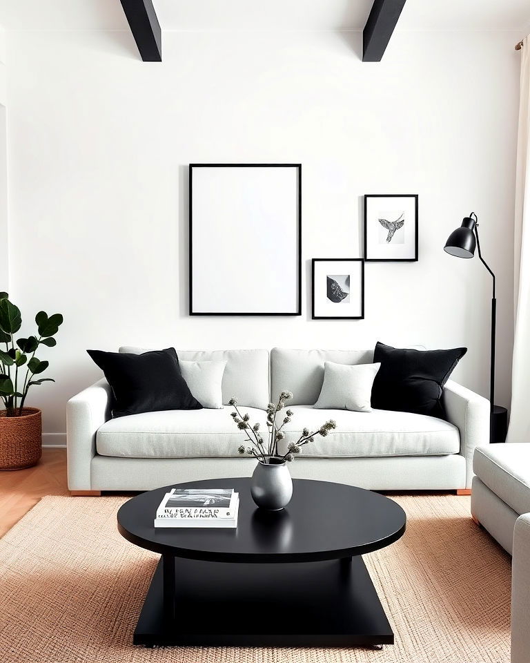 simple black accents