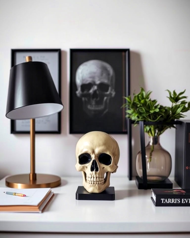 skull decor for a gothic edge