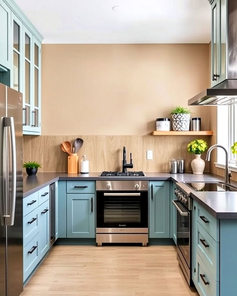 slate blue concrete countertops