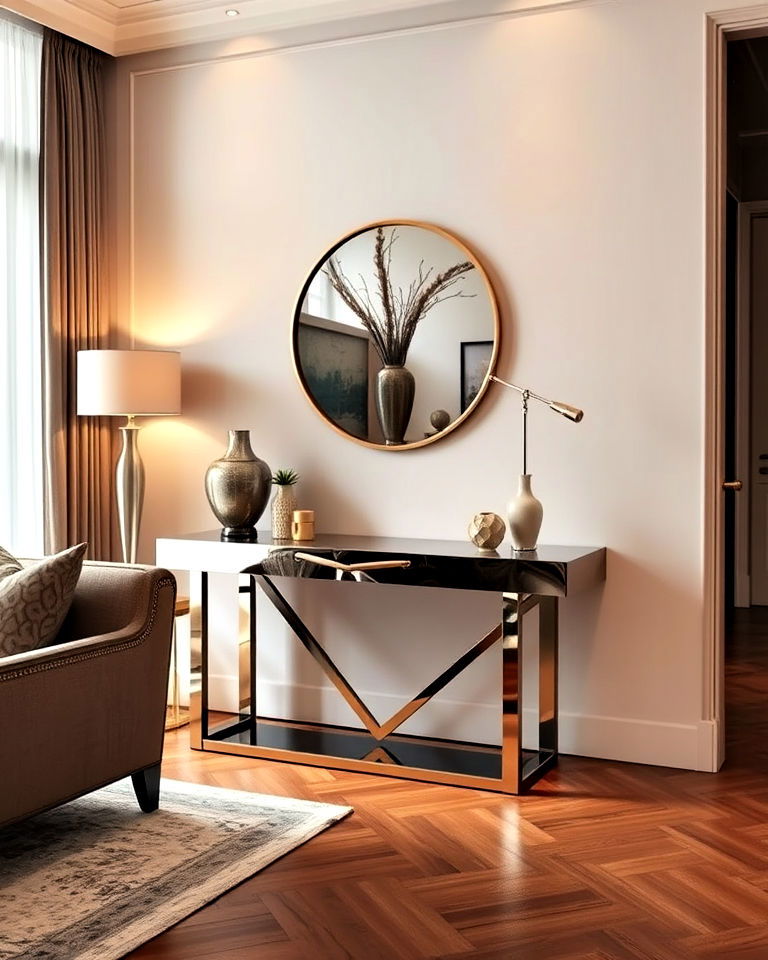 sleek console table for living room