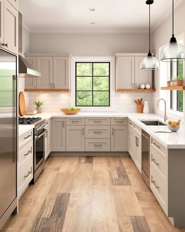 sleek porcelain tile for durability