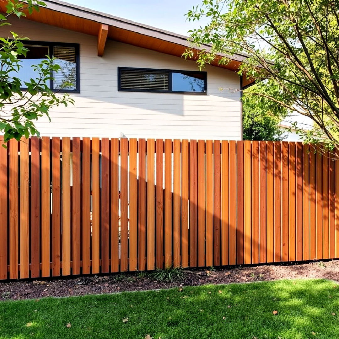 sleek privacy fence