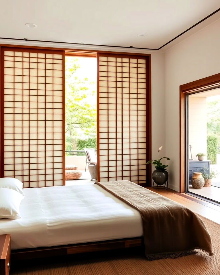 sliding doors for zen bedroom