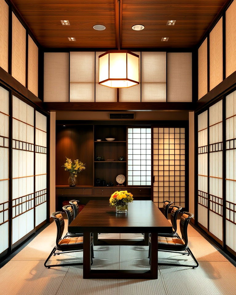 sliding fusuma doors for your dining room