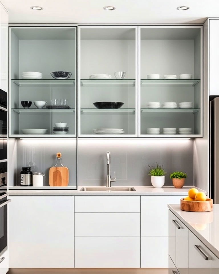 sliding glass cabinet doors