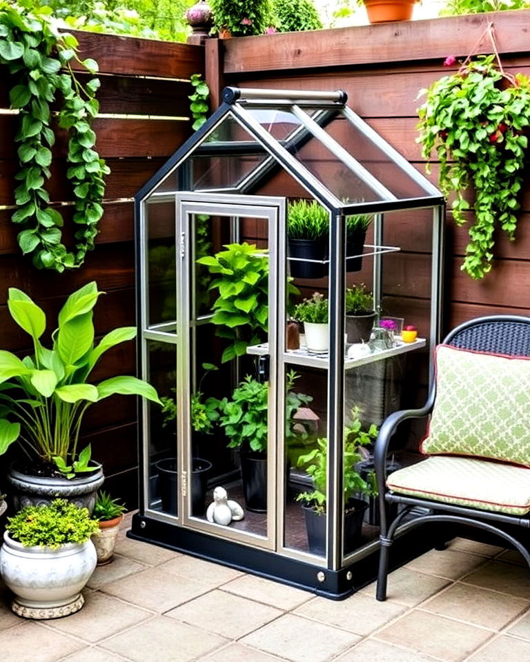 small patio greenhouse