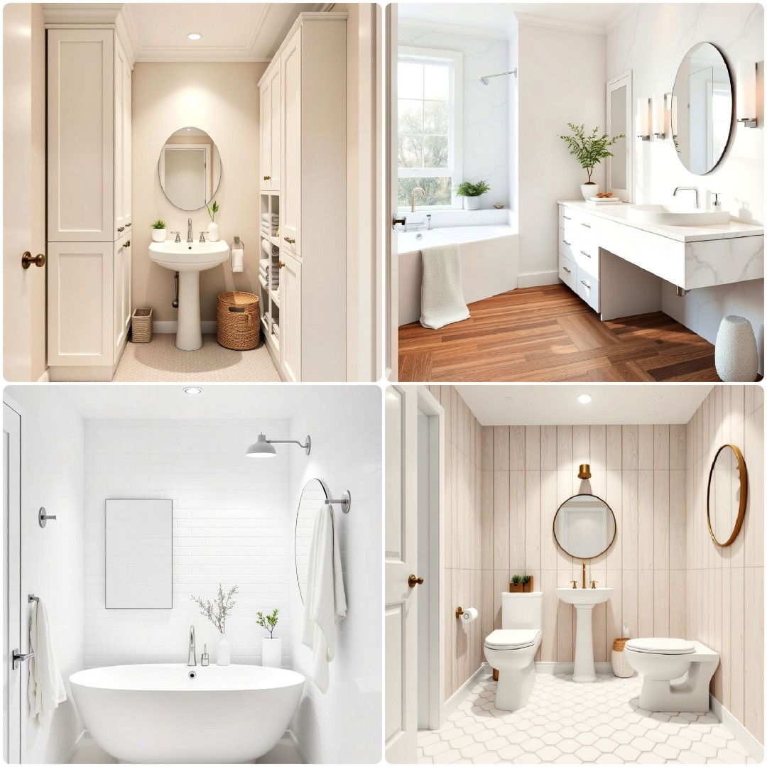 25 Small White Bathroom Ideas for A Fresh Look