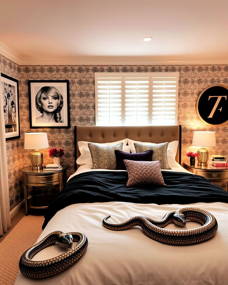 snake decor bedroom for reputation vibe