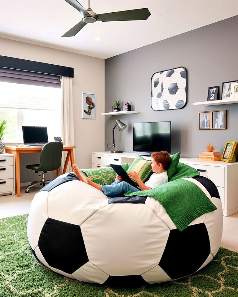 soccer ball bean bag chairs