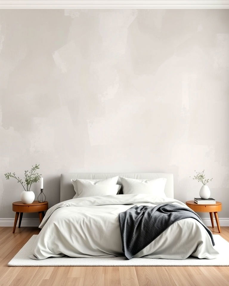 soft wash monochrome wall painting
