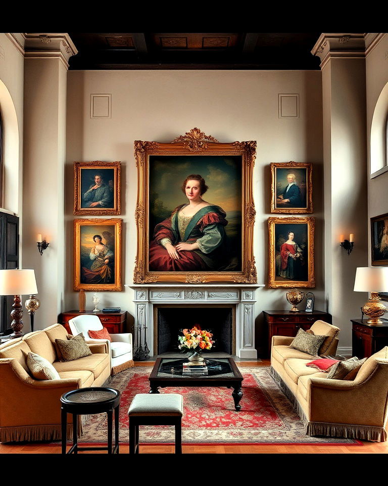 sophisticated grand portraits and artwork