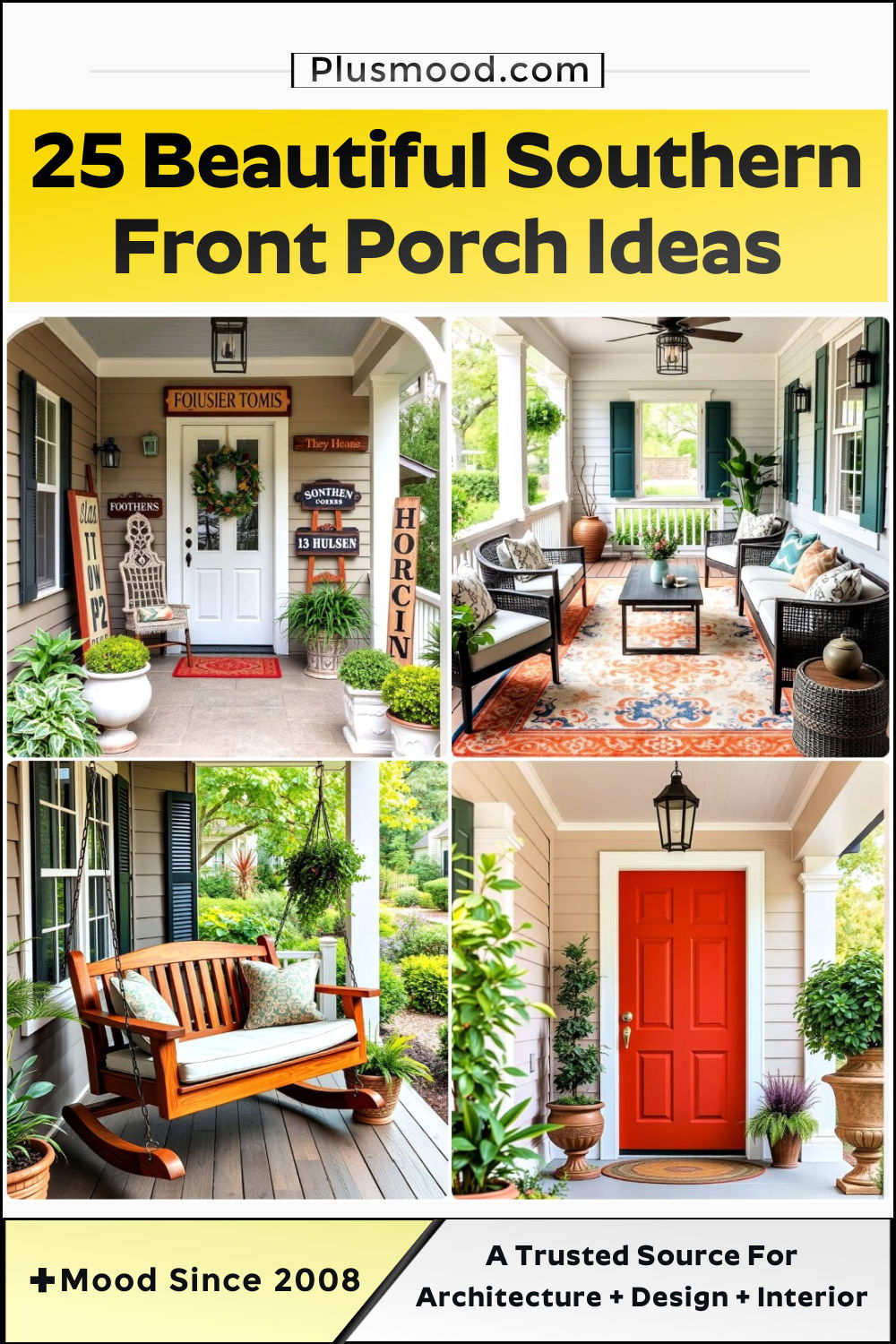 southern front porch ideas and inspiration