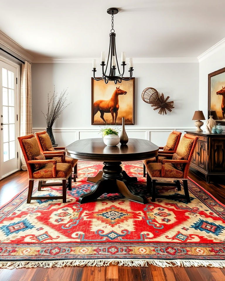 southwestern rug to add warmth