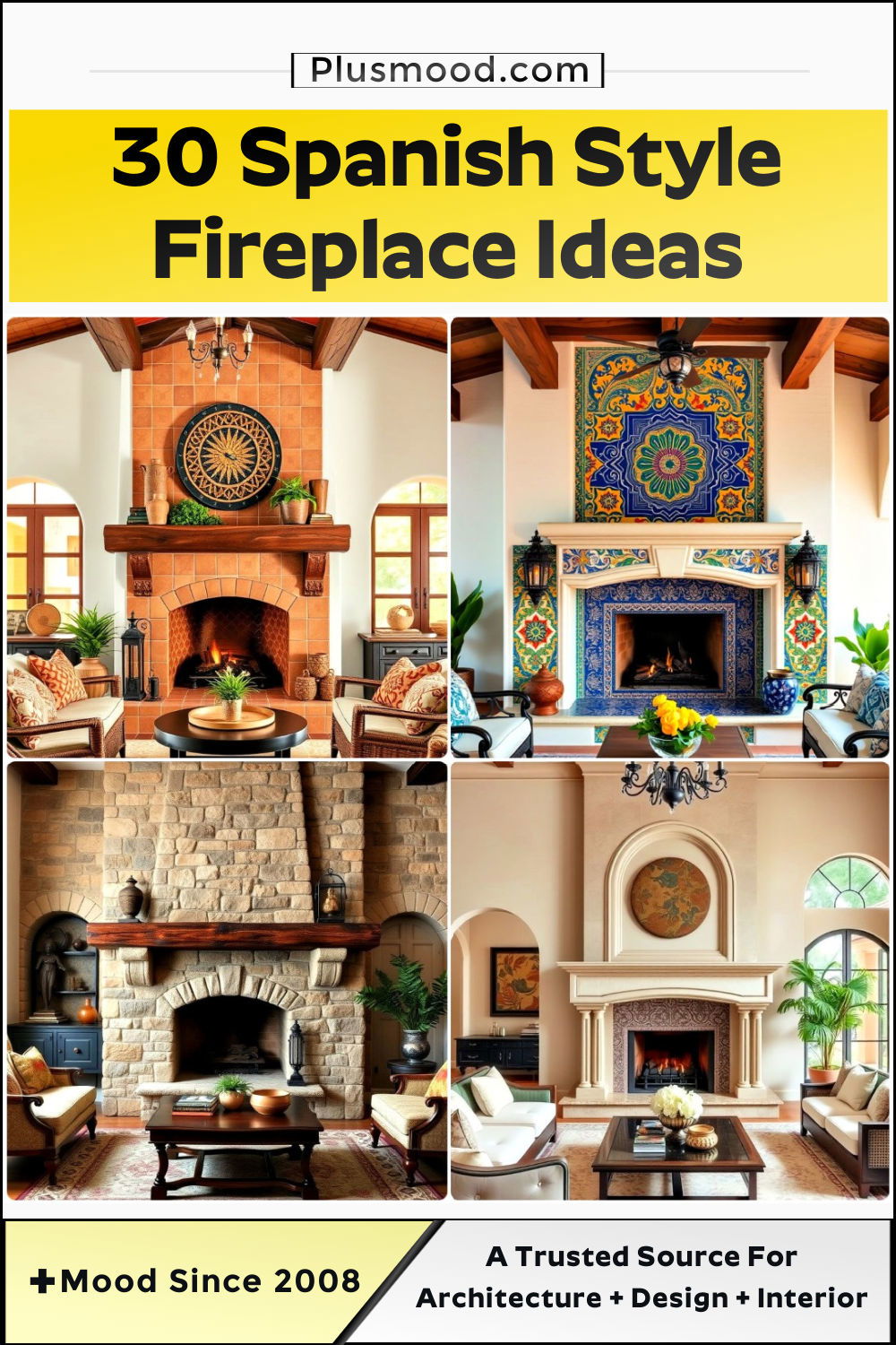 spanish style fireplace ideas and inspiration