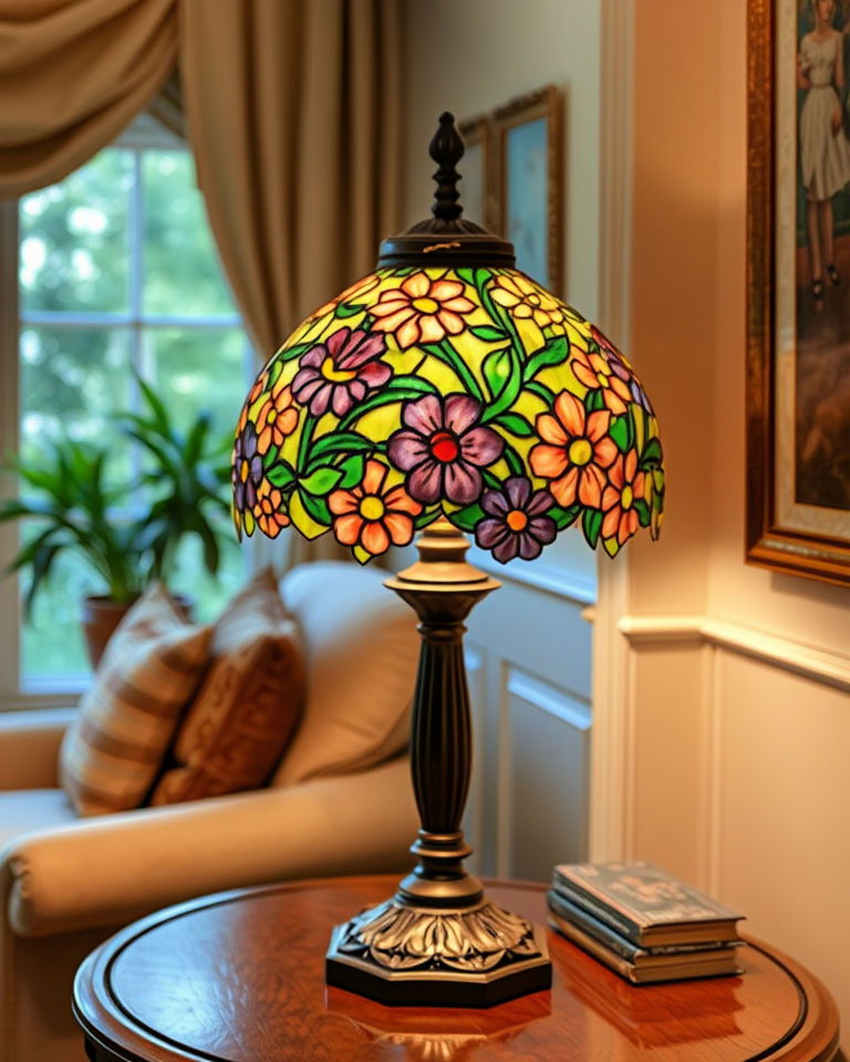 stained glass lamps living room