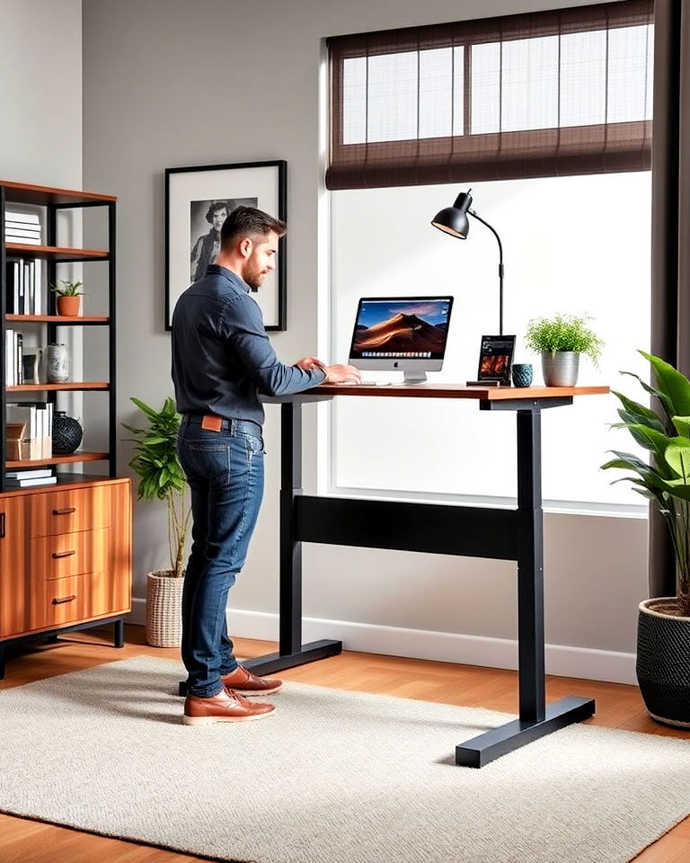 standing desk home office for him