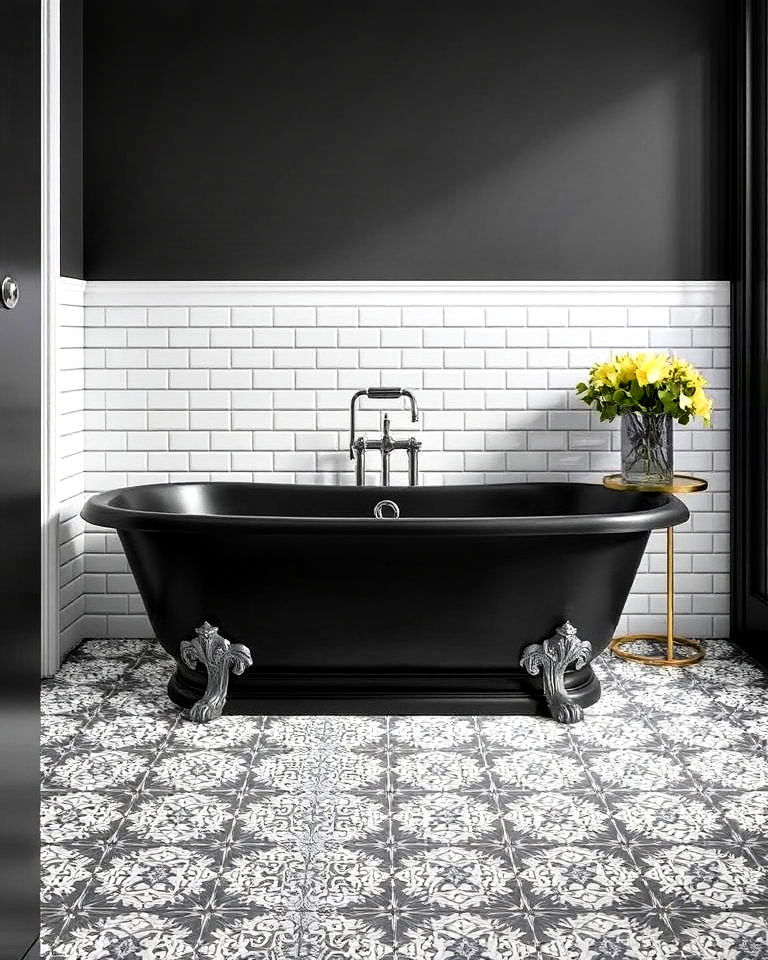 statement bathtub in unconventional color