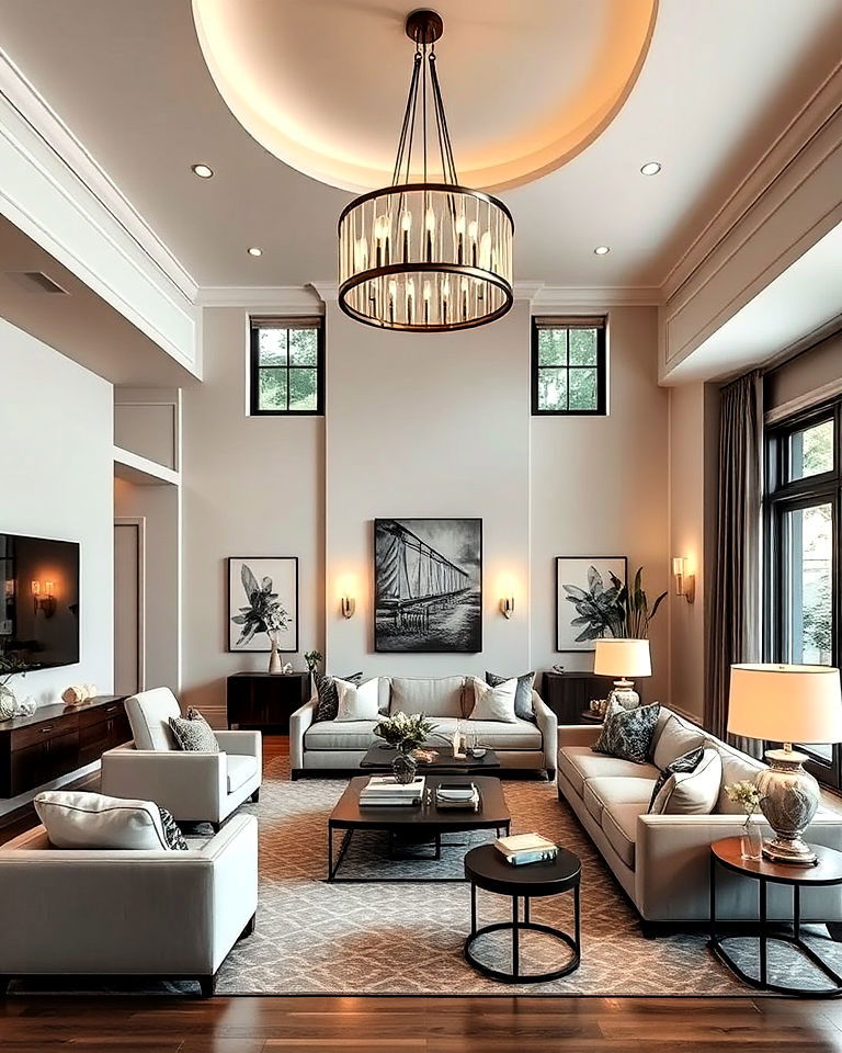 statement lighting to add a touch of style