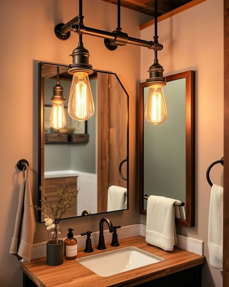 statement lighting with edison bulbs