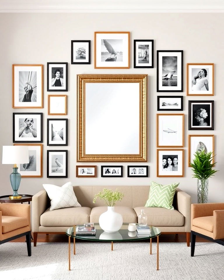 statement piece with small frames