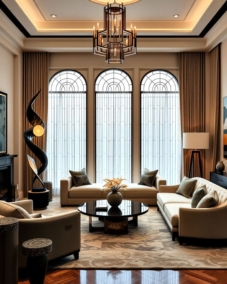 statement sculptures for living room