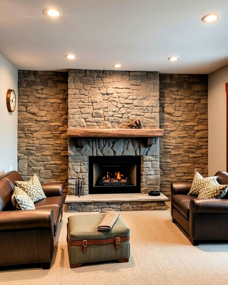 stone accent walls for a timeless look