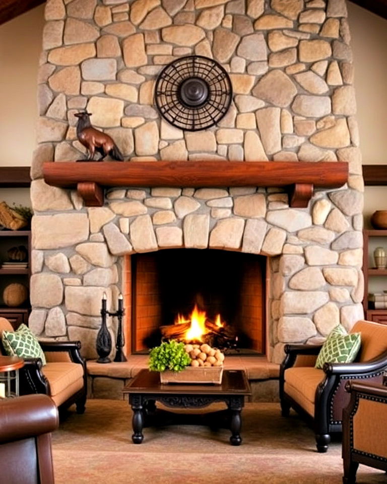 stone fireplaces