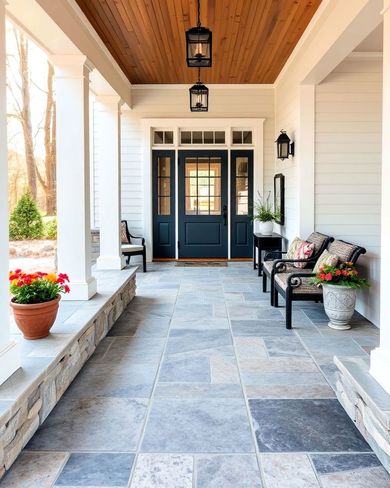 stone flooring for a natural look