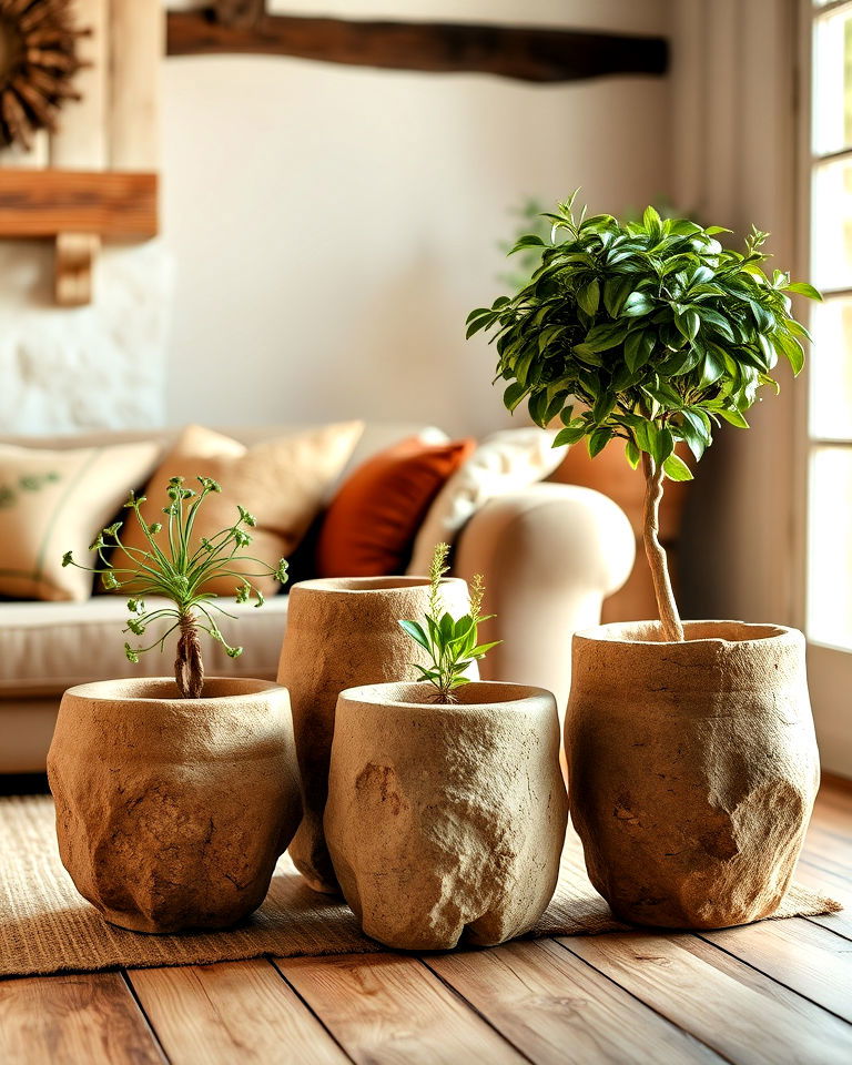 stone or clay pots