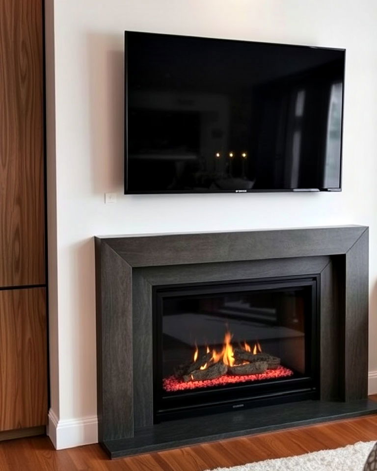 stylish mounting a tv above the fireplace