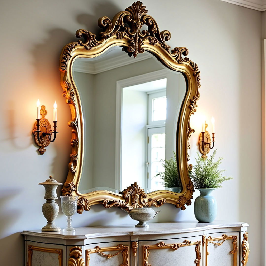 stylish ornate mirror design